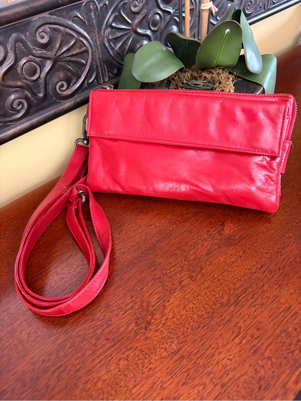 latico Red Leather Crossbody